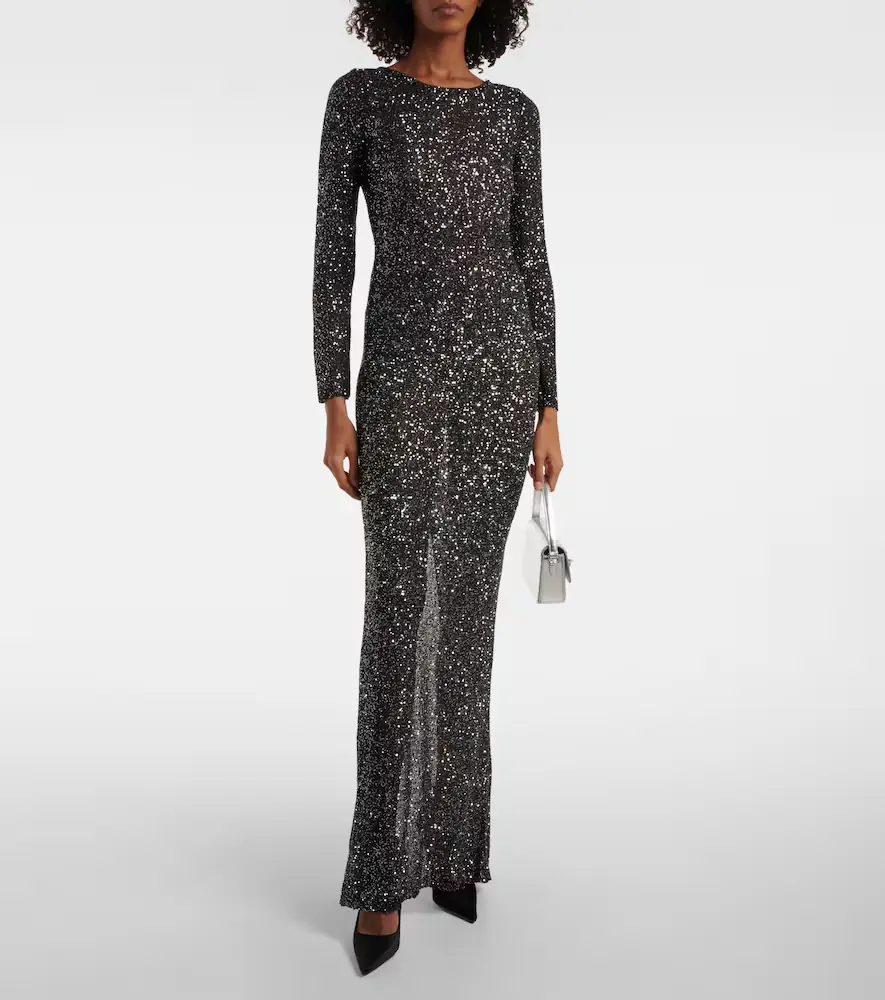 Alessandra Rich Sequined open-back gown | Thumbnail 5