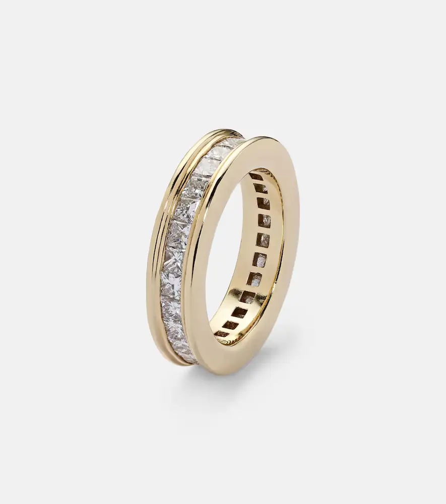 Octavia Elizabeth Ivy Eternity 18kt gold ring with diamonds | Thumbnail 2