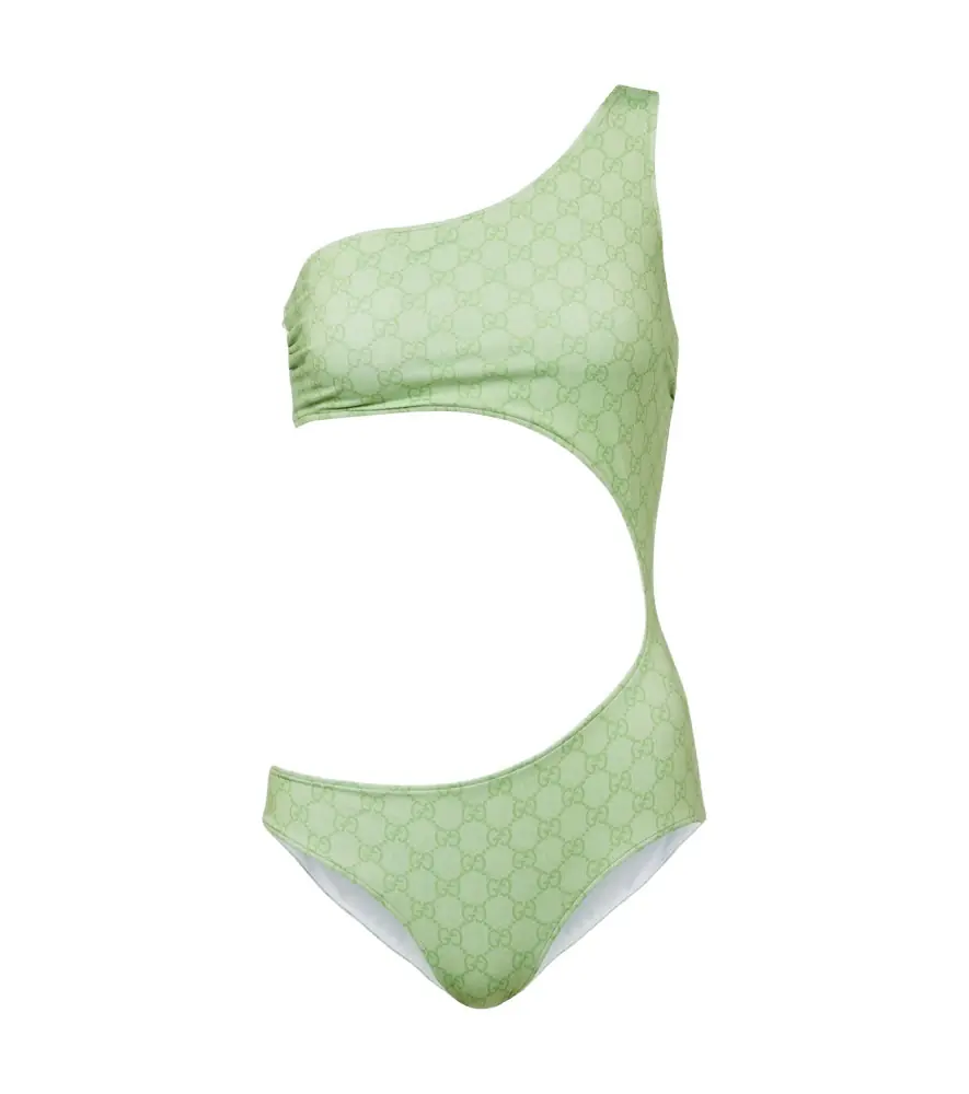 Gucci GG printed cutout swimsuit | Image 1 Gucci GG printed cutout swimsuit | Image 1