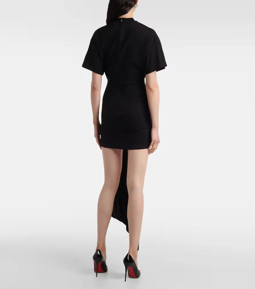 David Koma Embellished draped jersey minidress | Thumbnail 2 David Koma Embellished draped jersey minidress | Thumbnail 2