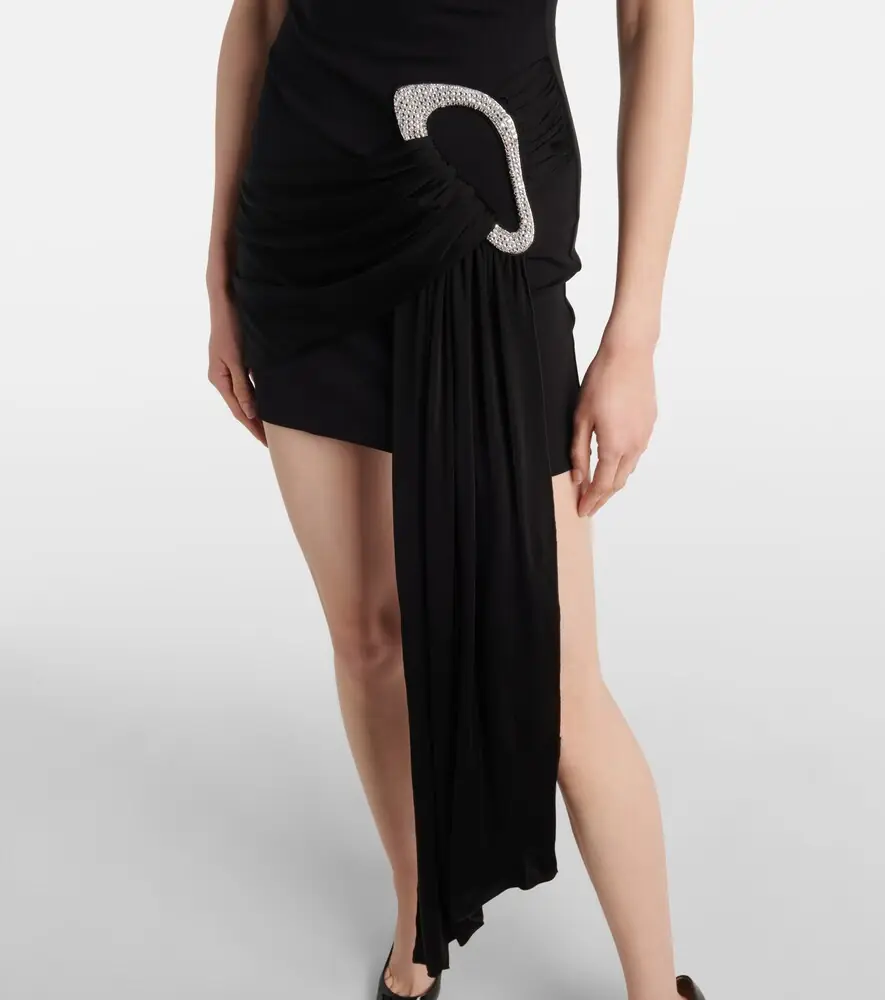 David Koma Embellished draped jersey minidress | Thumbnail 5 David Koma Embellished draped jersey minidress | Thumbnail 5
