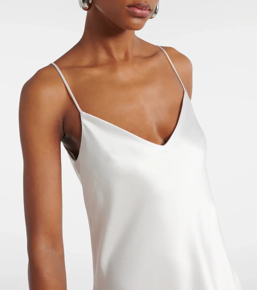 Galvan Satin slip dress | Thumbnail 5