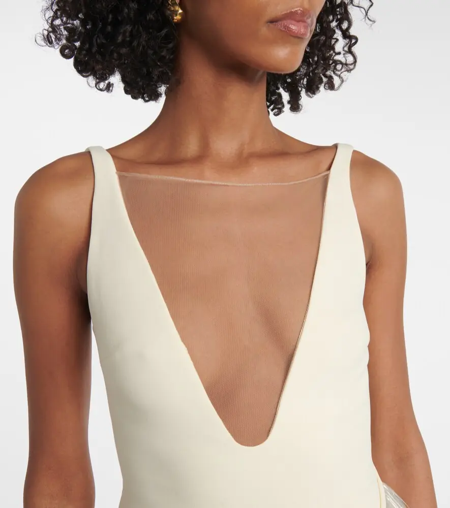 David Koma Fringed asymmetric cady gown | Thumbnail 2 David Koma Fringed asymmetric cady gown | Thumbnail 2