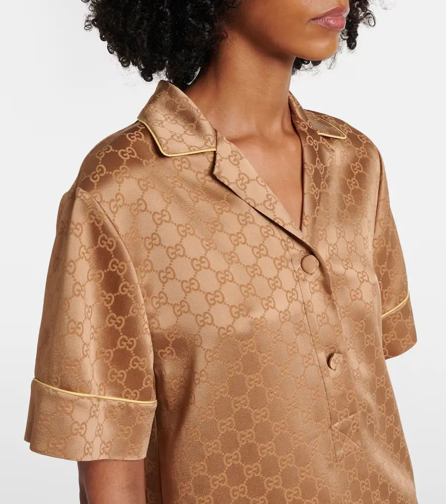 Gucci GG satin blouse | Thumbnail 5