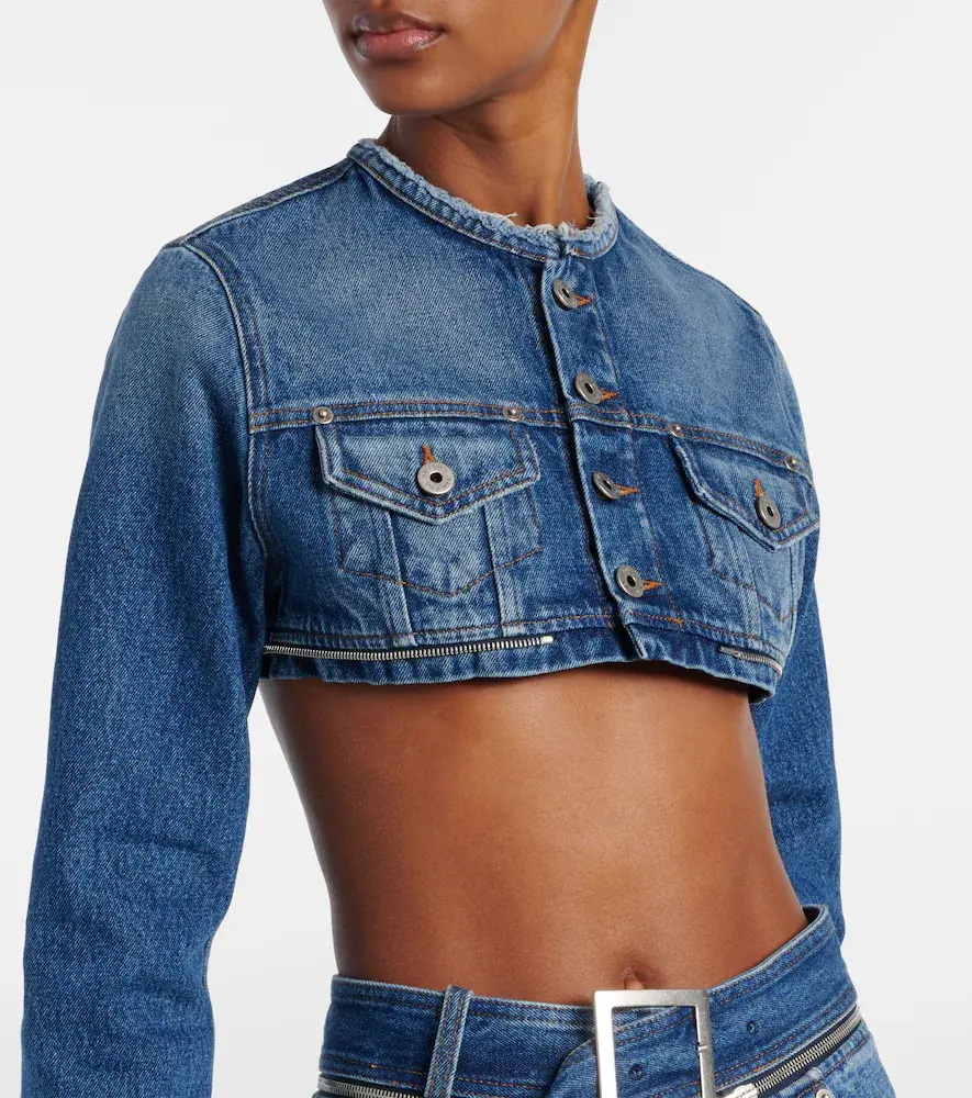 Jean Paul Gaultier Cropped denim jacket | Thumbnail 6 Jean Paul Gaultier Cropped denim jacket | Thumbnail 6