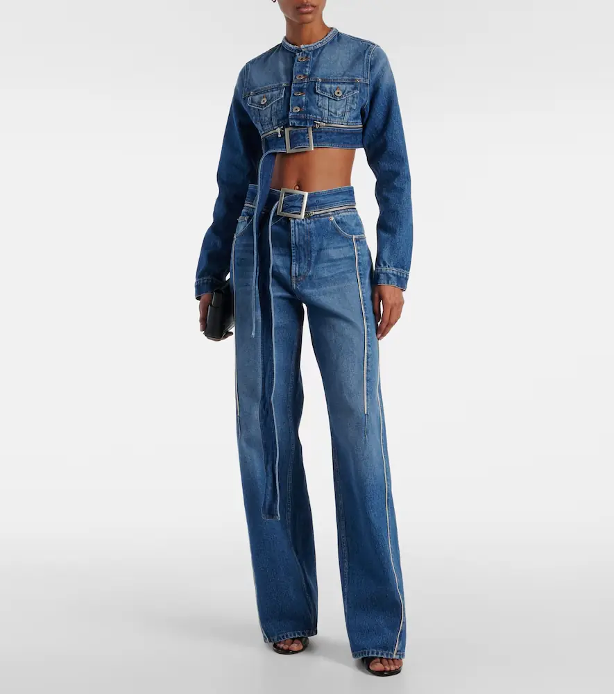 Jean Paul Gaultier Cropped denim jacket | Thumbnail 7 Jean Paul Gaultier Cropped denim jacket | Thumbnail 7