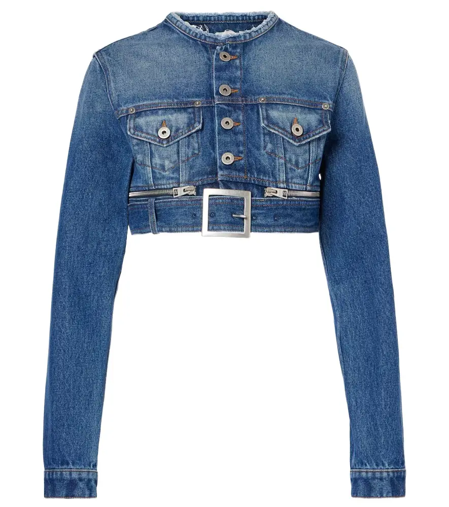 Jean Paul Gaultier Cropped denim jacket | Image 1 Jean Paul Gaultier Cropped denim jacket | Image 1