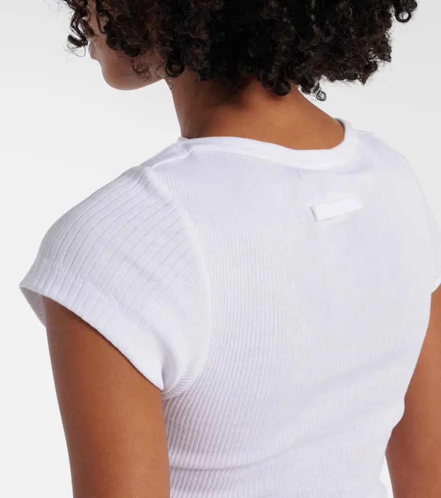 Jean Paul Gaultier Logo cotton jersey crop top | Thumbnail 4