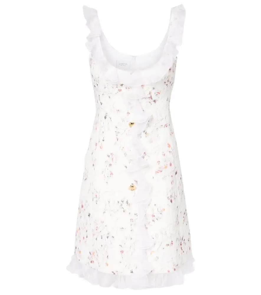 Giambattista Valli Ruffled jacquard minidress | Image 1 Giambattista Valli Ruffled jacquard minidress | Image 1