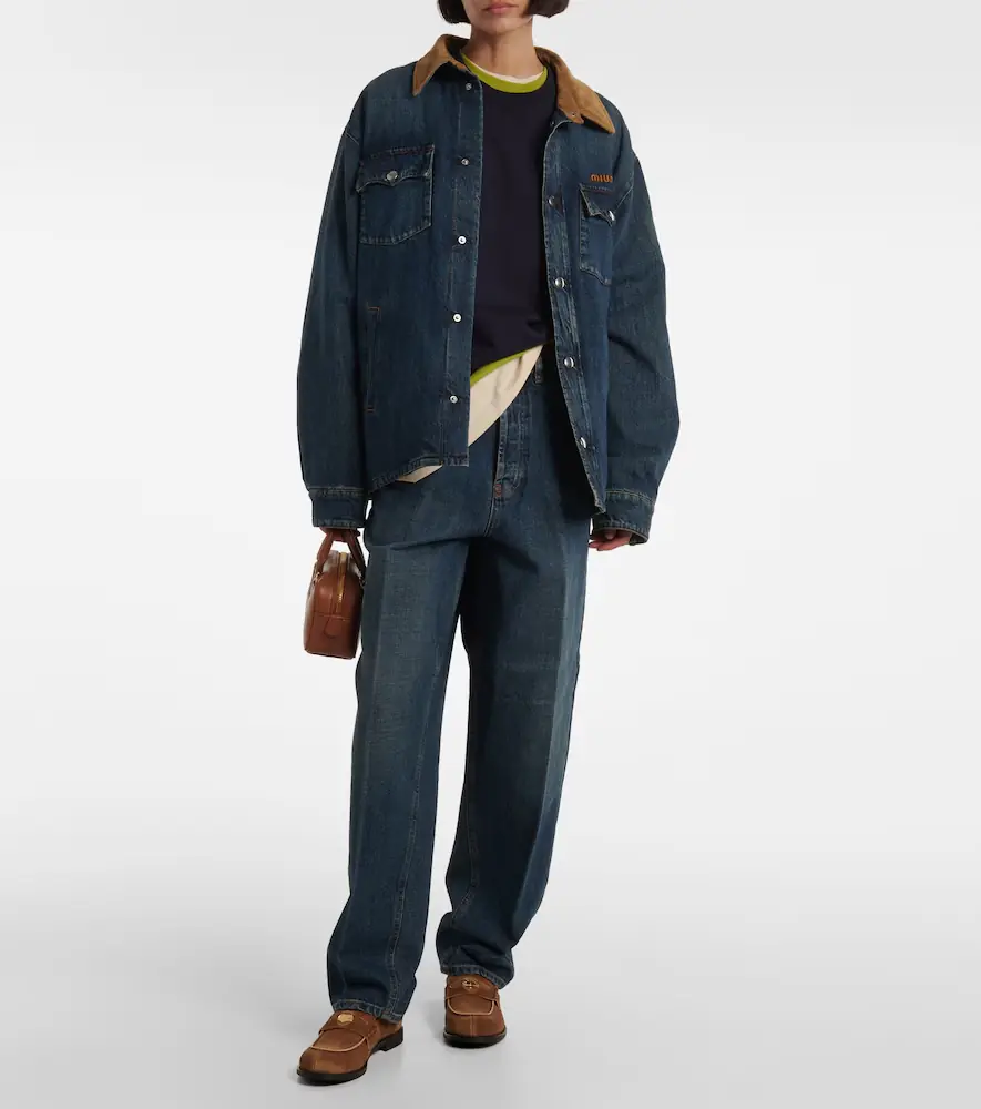 Miu Miu High-rise boyfriend jeans | Thumbnail 2 Miu Miu High-rise boyfriend jeans | Thumbnail 2
