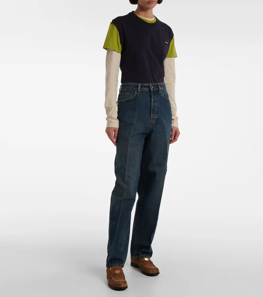 Miu Miu High-rise boyfriend jeans | Thumbnail 6 Miu Miu High-rise boyfriend jeans | Thumbnail 6