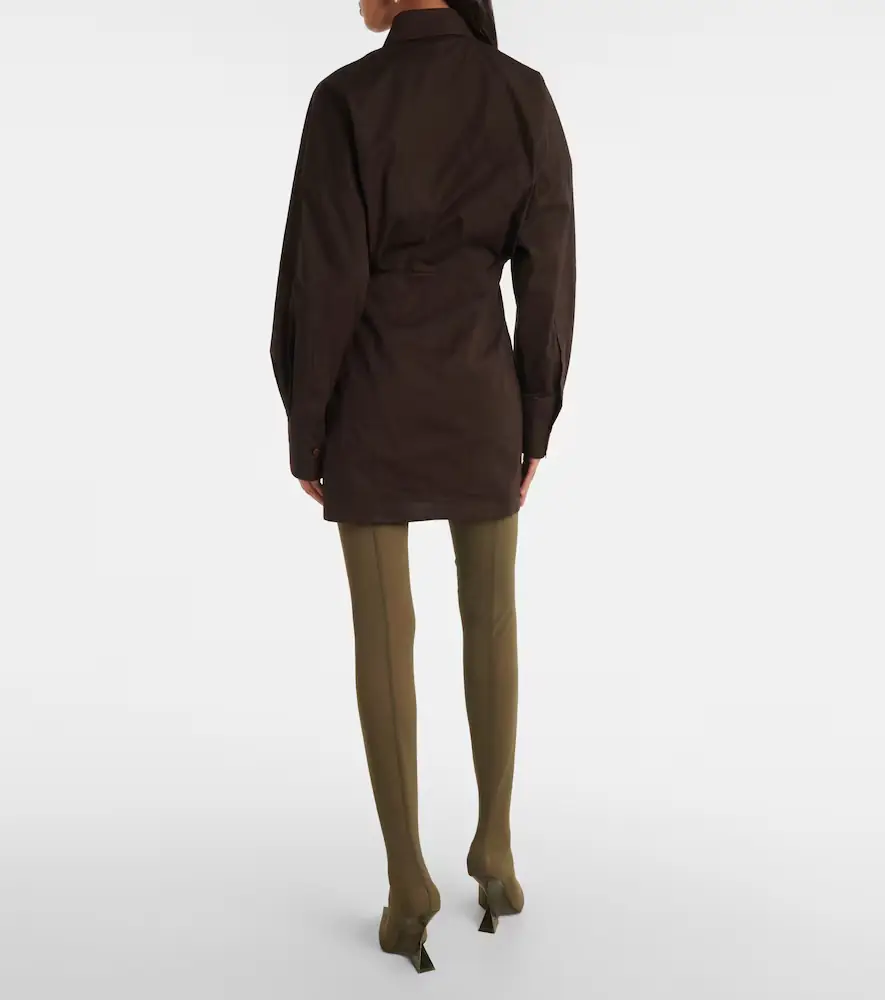 The Attico Cotton-blend shirt dress | Thumbnail 3