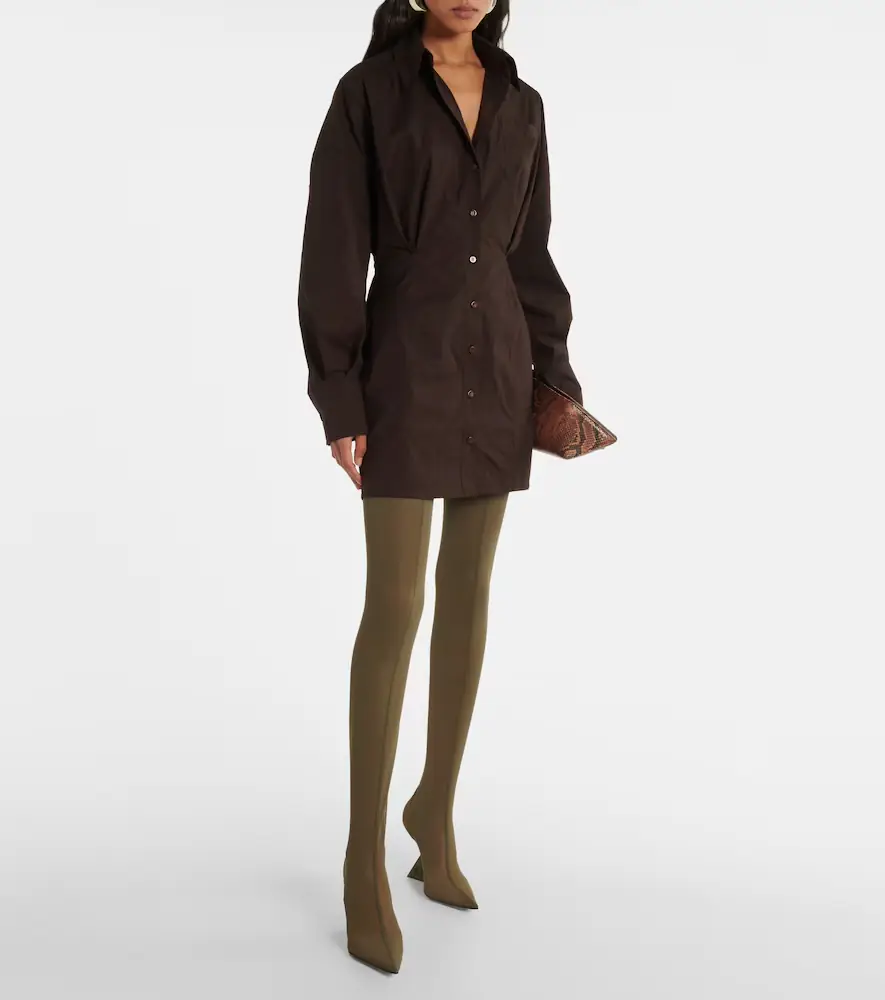 The Attico Cotton-blend shirt dress | Thumbnail 5
