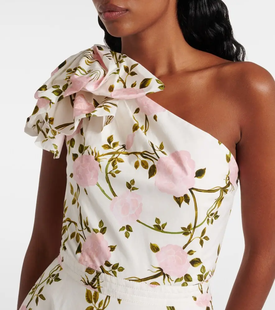 Giambattista Valli One-shoulder ruffled cotton cocktail dress | Thumbnail 2 Giambattista Valli One-shoulder ruffled cotton cocktail dress | Thumbnail 2