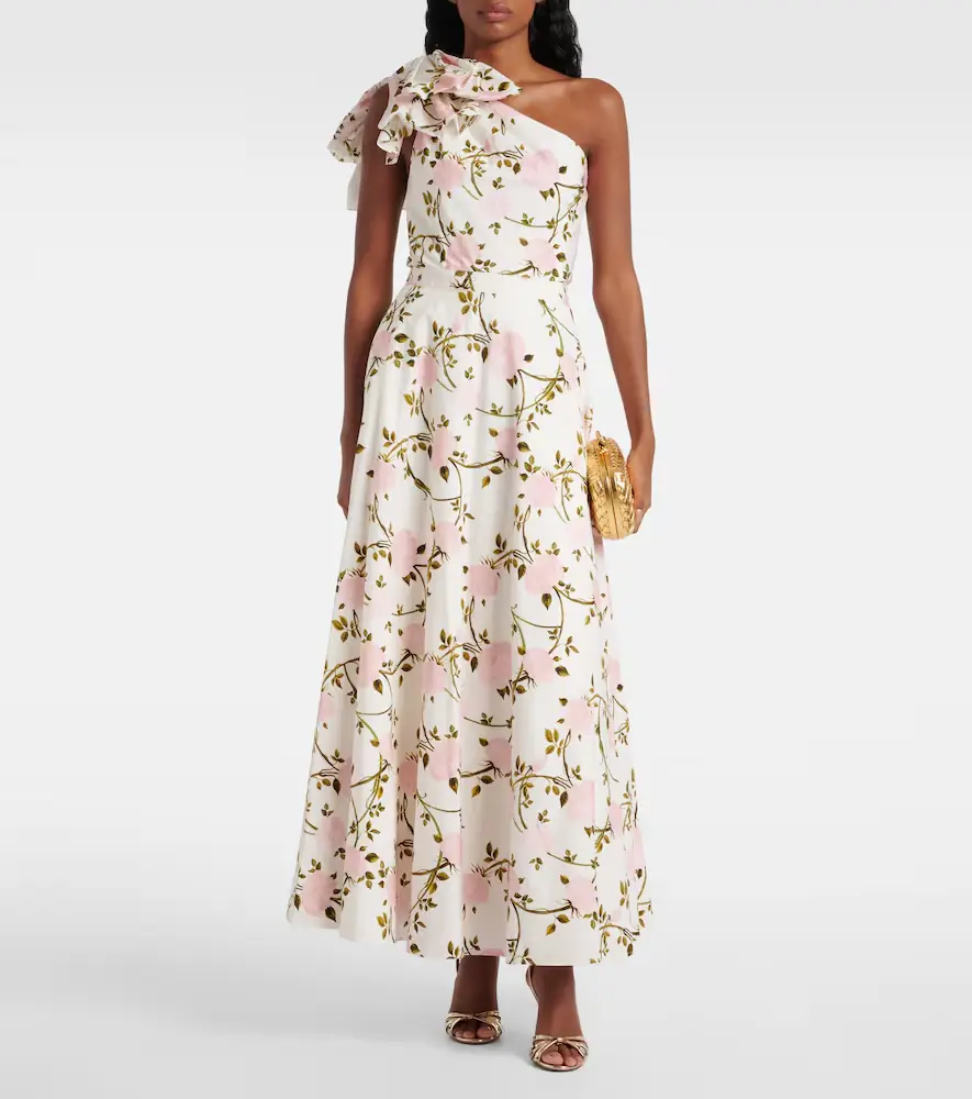 Giambattista Valli One-shoulder ruffled cotton cocktail dress | Thumbnail 3 Giambattista Valli One-shoulder ruffled cotton cocktail dress | Thumbnail 3