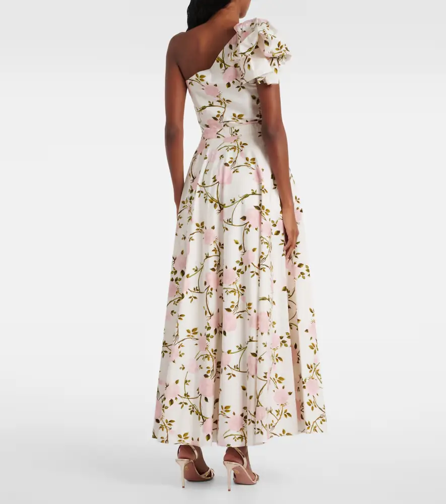 Giambattista Valli One-shoulder ruffled cotton cocktail dress | Thumbnail 4 Giambattista Valli One-shoulder ruffled cotton cocktail dress | Thumbnail 4