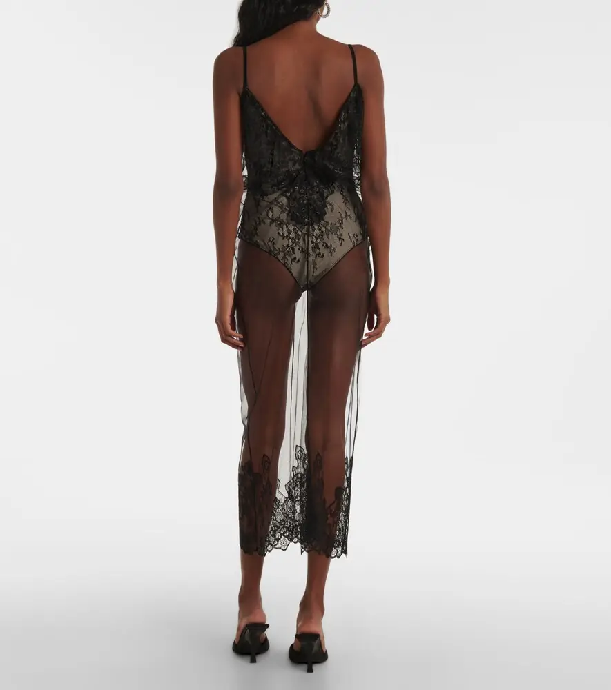The Attico Sheer lace bodysuit | Thumbnail 5
