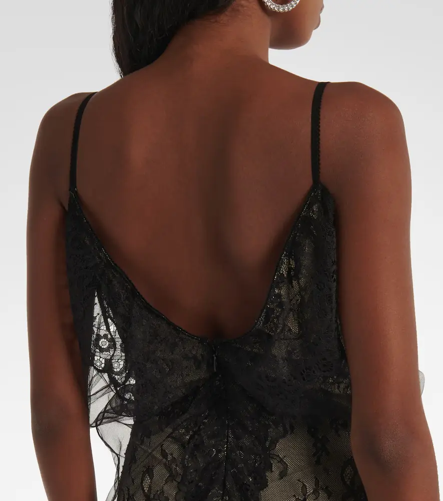 The Attico Sheer lace bodysuit | Thumbnail 6