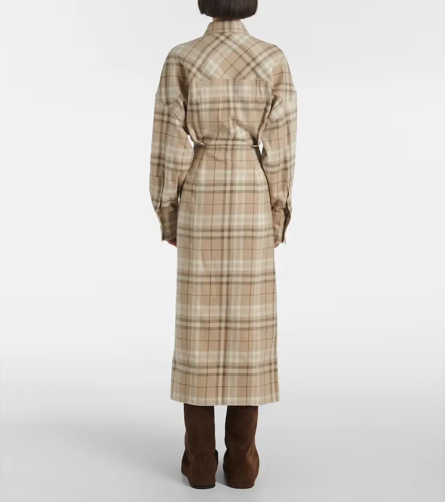 The Attico Checked cotton-blend shirt dress | Thumbnail 3 The Attico Checked cotton-blend shirt dress | Thumbnail 3