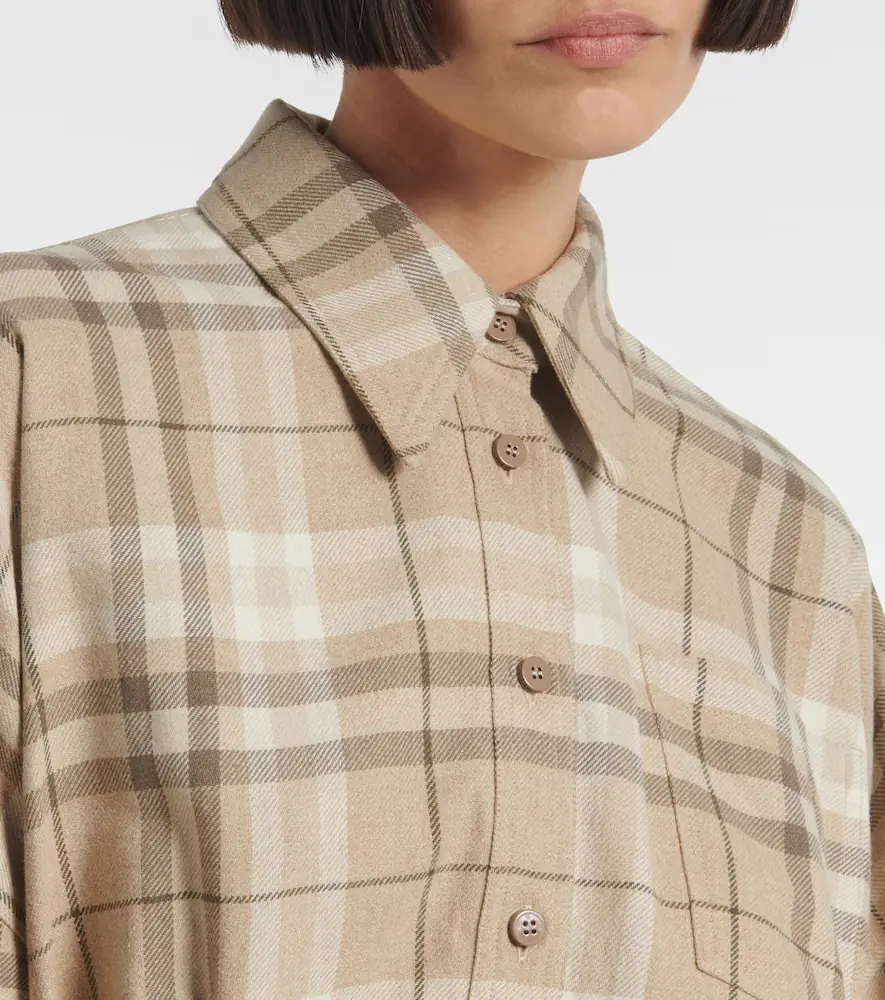 The Attico Checked cotton-blend shirt dress | Thumbnail 5 The Attico Checked cotton-blend shirt dress | Thumbnail 5