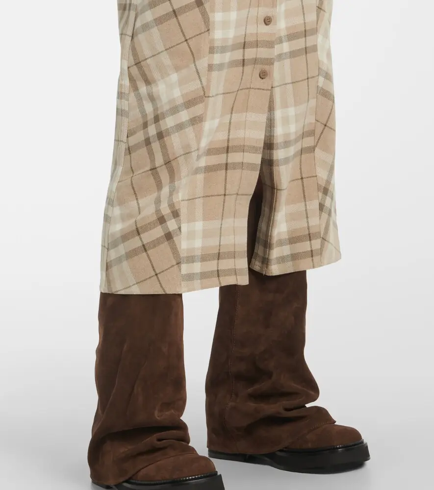 The Attico Checked cotton-blend shirt dress | Thumbnail 6 The Attico Checked cotton-blend shirt dress | Thumbnail 6