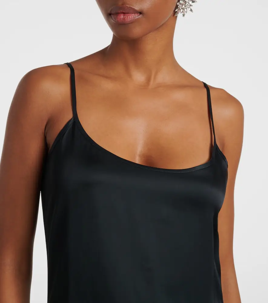 The Attico Gathered satin slip dress | Thumbnail 6 The Attico Gathered satin slip dress | Thumbnail 6