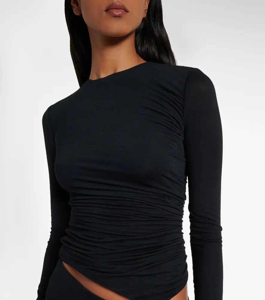 The Attico Draped cutout semi-sheer maxi dress | Thumbnail 5 The Attico Draped cutout semi-sheer maxi dress | Thumbnail 5