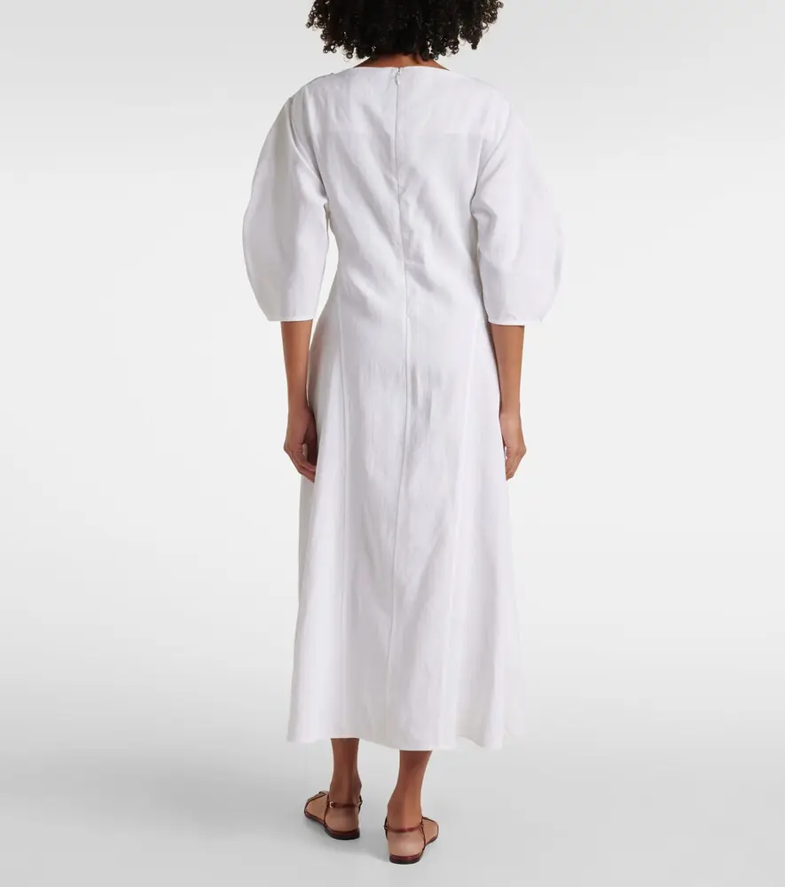 Jil Sander Linen midi dress | Thumbnail 3