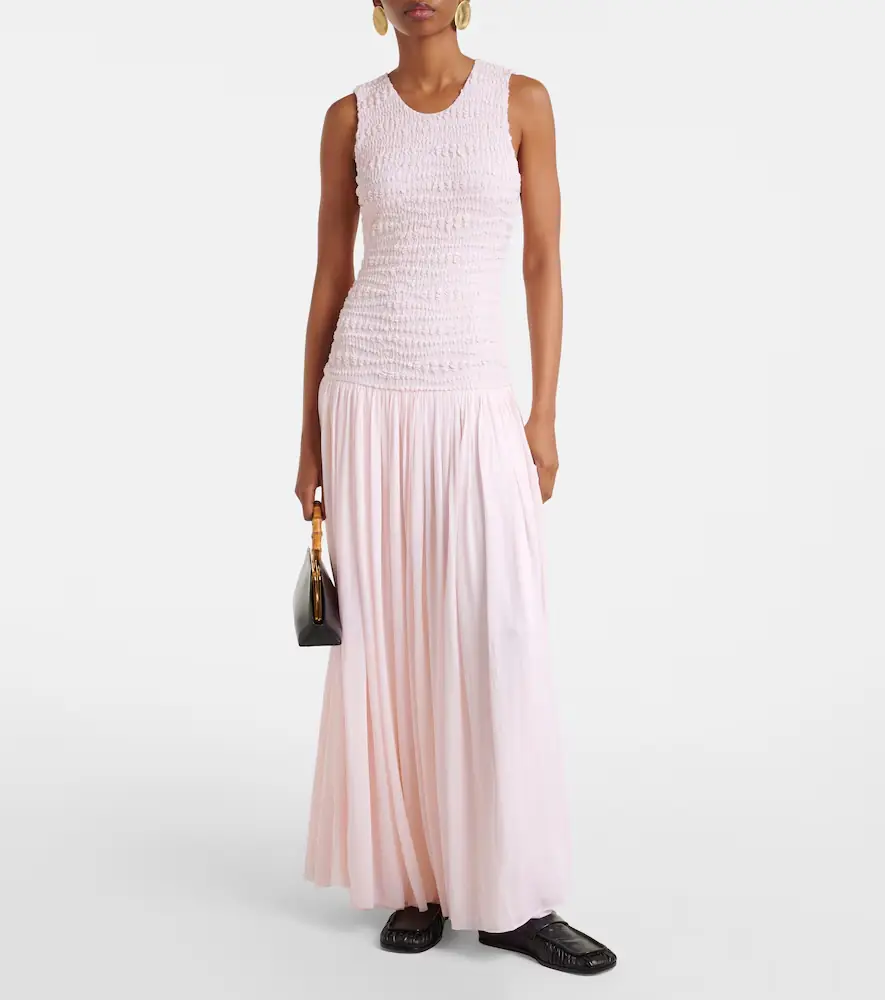 Jil Sander Shirred maxi dress | Thumbnail 3