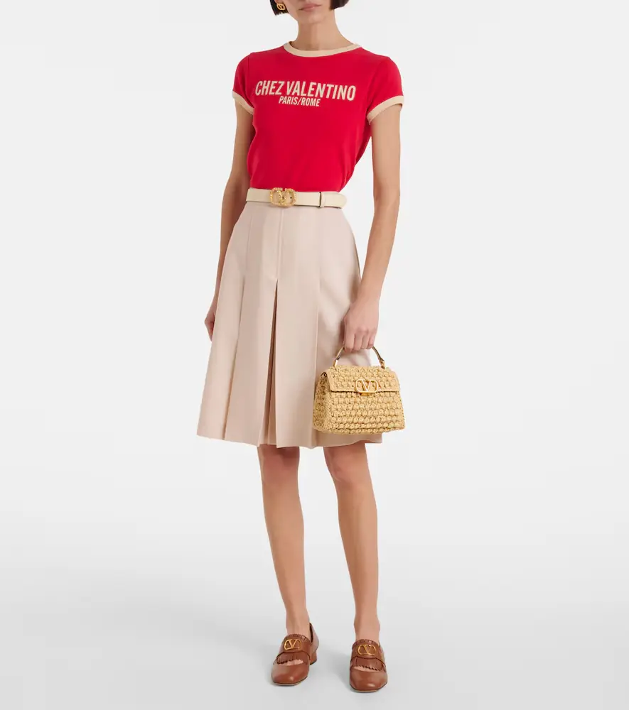 Valentino Garavani VSling Mini raffia-effect tote bag | Thumbnail 6 Valentino Garavani VSling Mini raffia-effect tote bag | Thumbnail 6