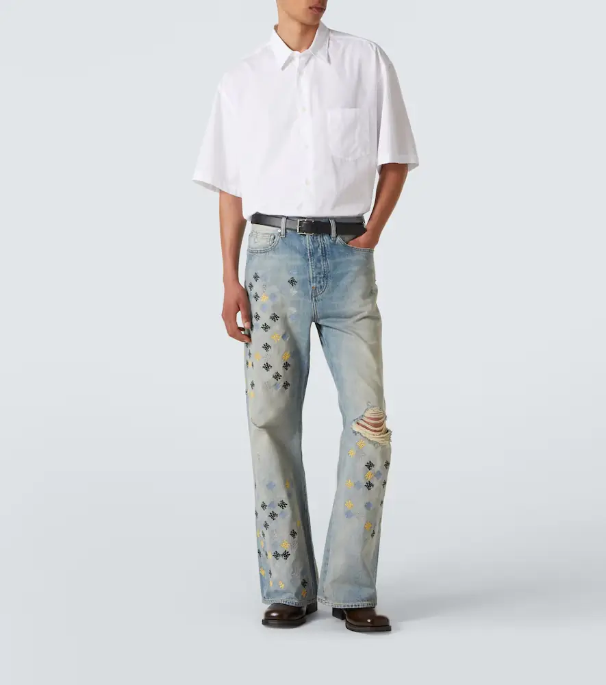 AMIRI Ma Quad embroidered flared jeans | Thumbnail 4 AMIRI Ma Quad embroidered flared jeans | Thumbnail 4