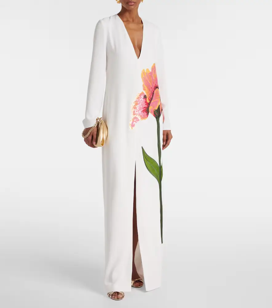 Costarellos Jennis floral sequined crêpe maxi dress | Thumbnail 2 Costarellos Jennis floral sequined crêpe maxi dress | Thumbnail 2