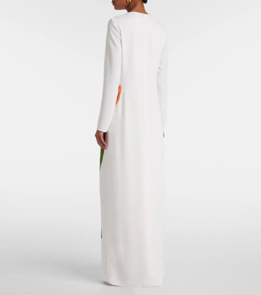 Costarellos Jennis floral sequined crêpe maxi dress | Thumbnail 3 Costarellos Jennis floral sequined crêpe maxi dress | Thumbnail 3