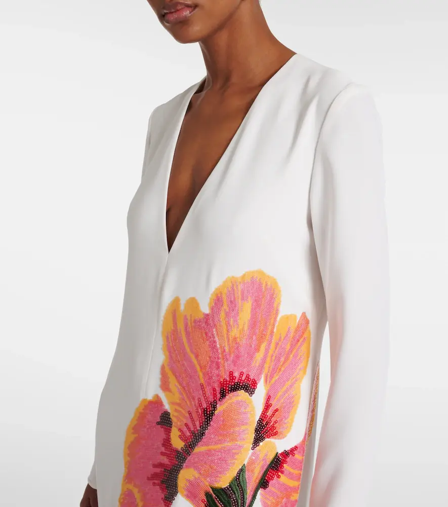 Costarellos Jennis floral sequined crêpe maxi dress | Thumbnail 4 Costarellos Jennis floral sequined crêpe maxi dress | Thumbnail 4