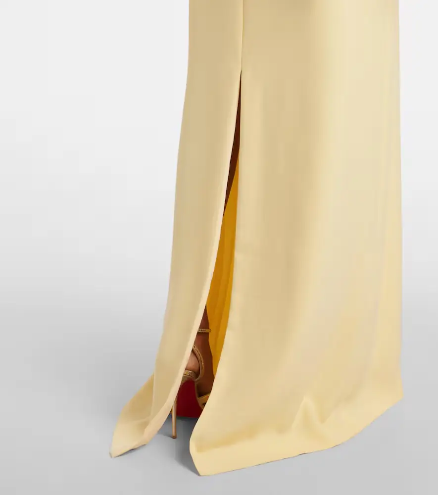 Costarellos Meena floral crêpe gown | Thumbnail 5 Costarellos Meena floral crêpe gown | Thumbnail 5