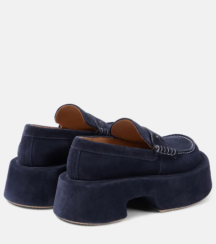 JW Anderson Suede platform penny loafers | Thumbnail 2