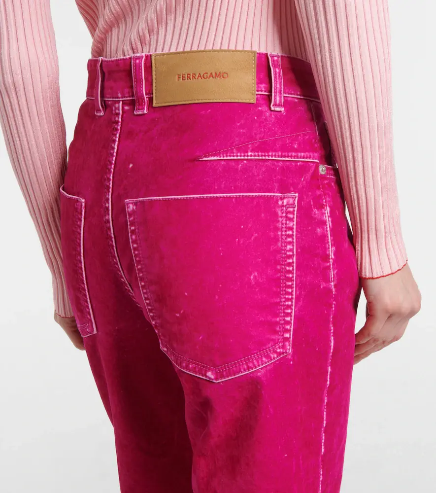 Ferragamo Cotton-blend drill straight pants | Thumbnail 2 Ferragamo Cotton-blend drill straight pants | Thumbnail 2