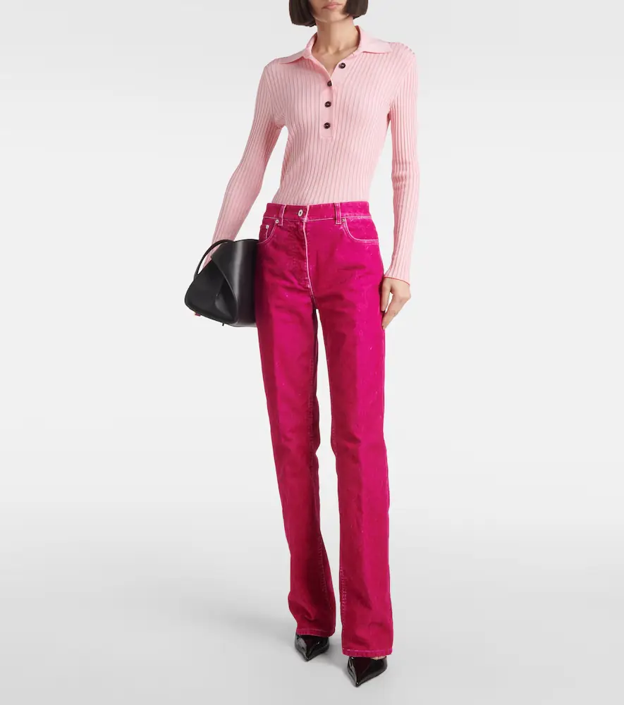 Ferragamo Cotton-blend drill straight pants | Thumbnail 5 Ferragamo Cotton-blend drill straight pants | Thumbnail 5