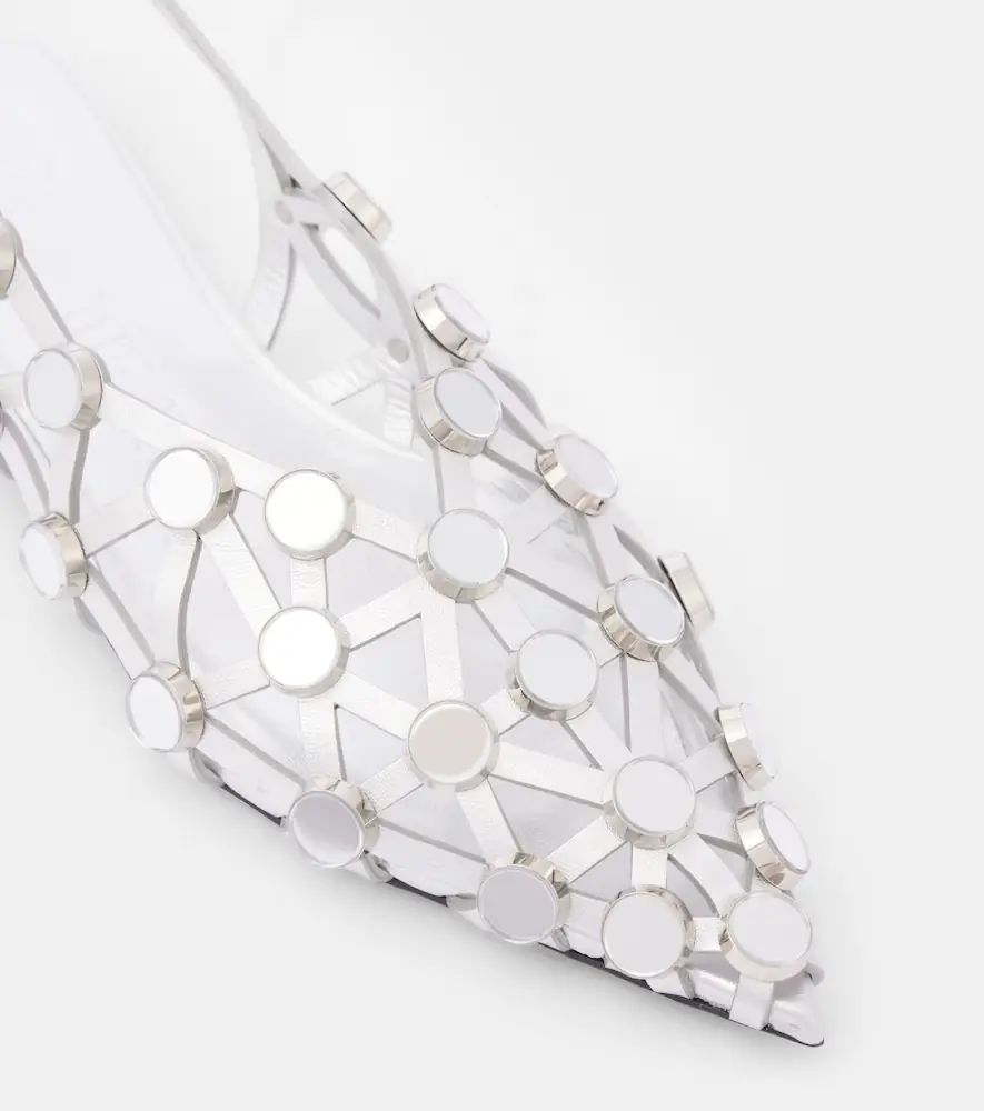 The Attico Grid leather ballet flats | Thumbnail 2