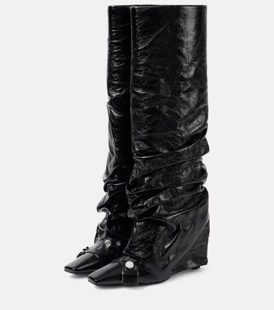 The Attico Juno 95 leather knee-high boots | Thumbnail 3 The Attico Juno 95 leather knee-high boots | Thumbnail 3