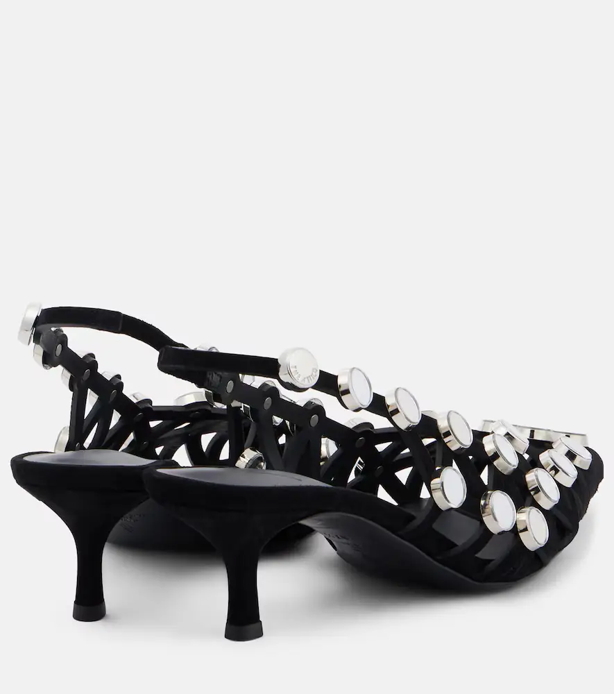 The Attico Embellished leather mules | Thumbnail 3 The Attico Embellished leather mules | Thumbnail 3