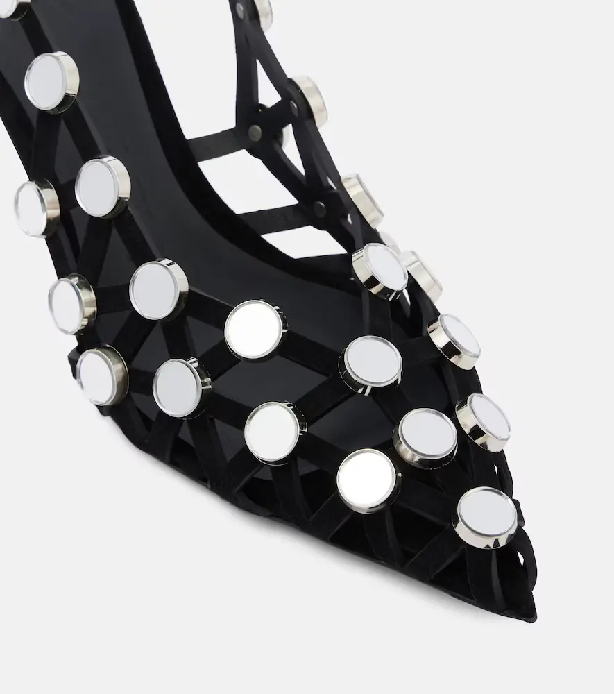 The Attico Embellished leather mules | Thumbnail 4 The Attico Embellished leather mules | Thumbnail 4