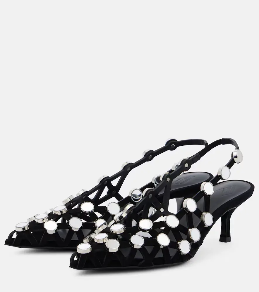 The Attico Embellished leather mules | Thumbnail 5 The Attico Embellished leather mules | Thumbnail 5