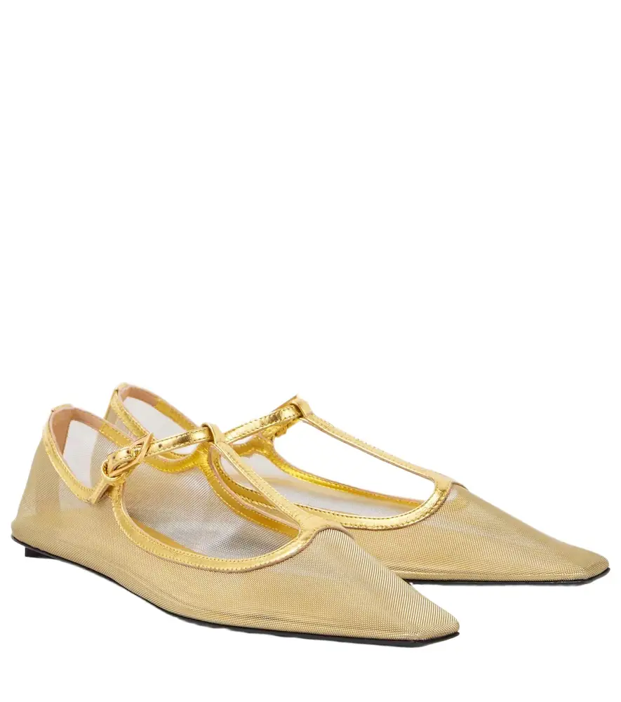 The Attico Juno mesh Mary Jane flats | Image 1 The Attico Juno mesh Mary Jane flats | Image 1