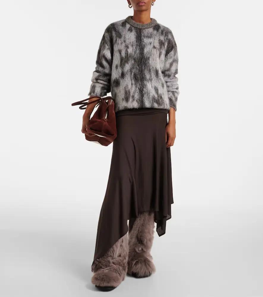 The Attico Robin shearling knee-high boots | Thumbnail 5