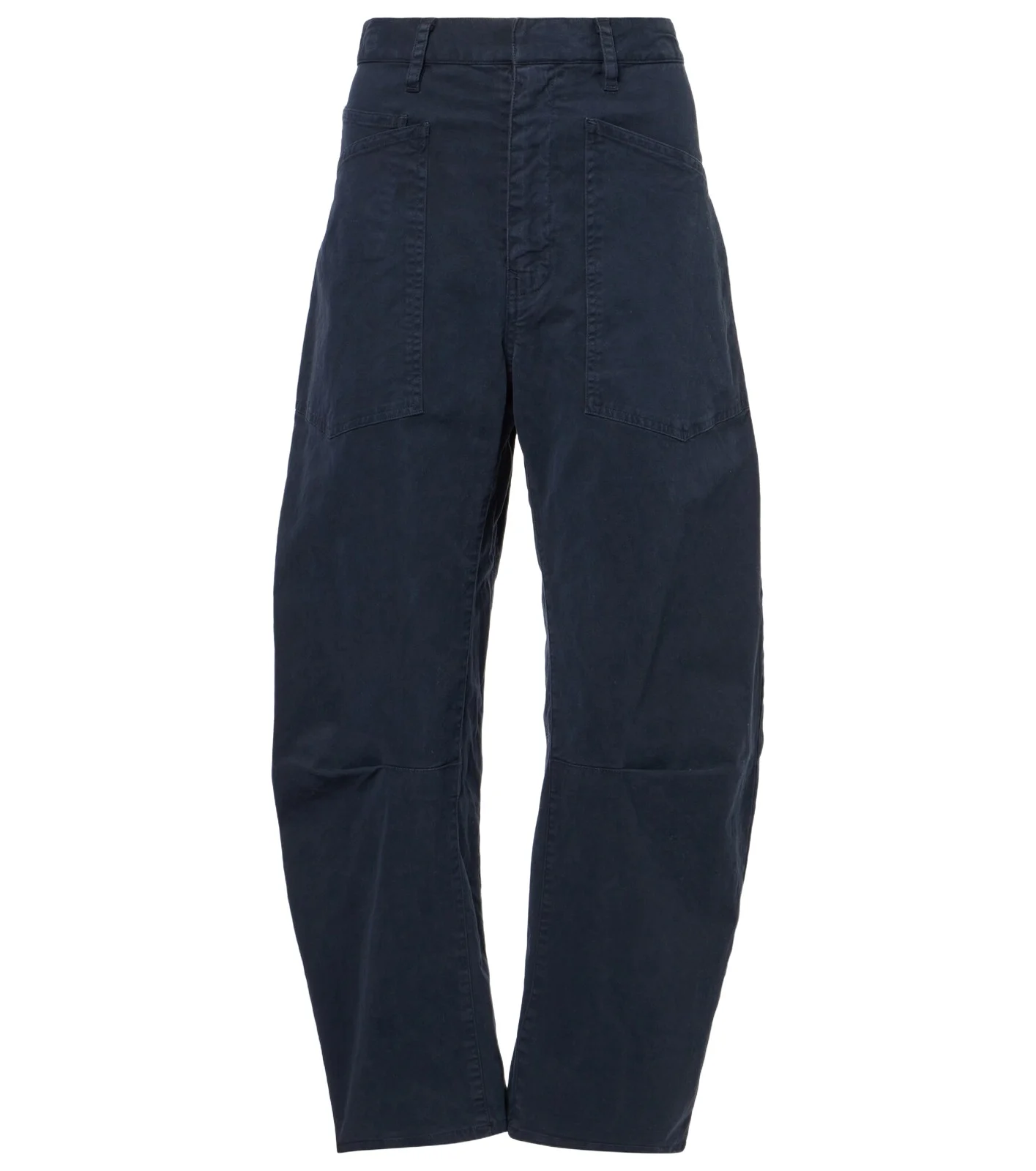 Shon cotton twill barrel-leg pants Shon cotton twill barrel-leg pants