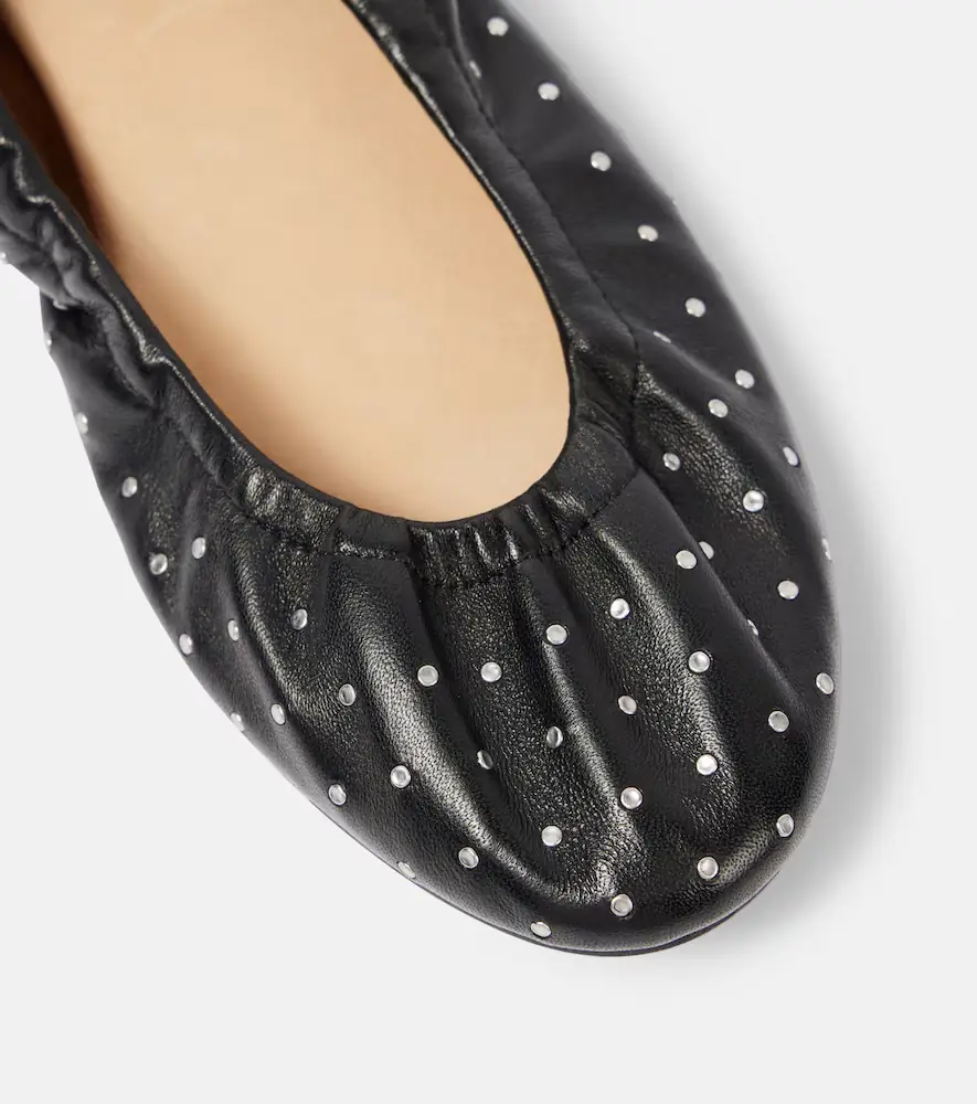 Isabel Marant Belna embellished leather ballet flats | Thumbnail 2