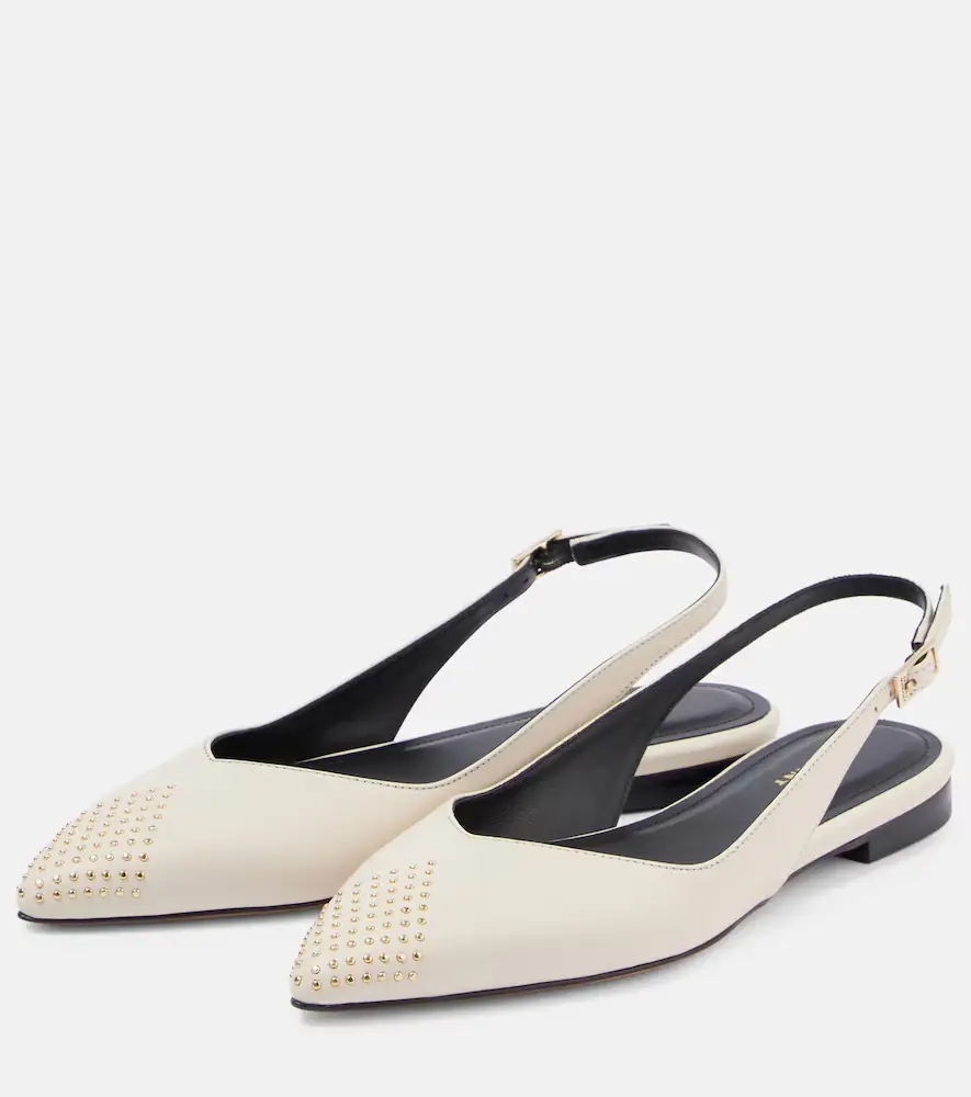 Isabel Marant Branee studded leather slingback flats | Thumbnail 4