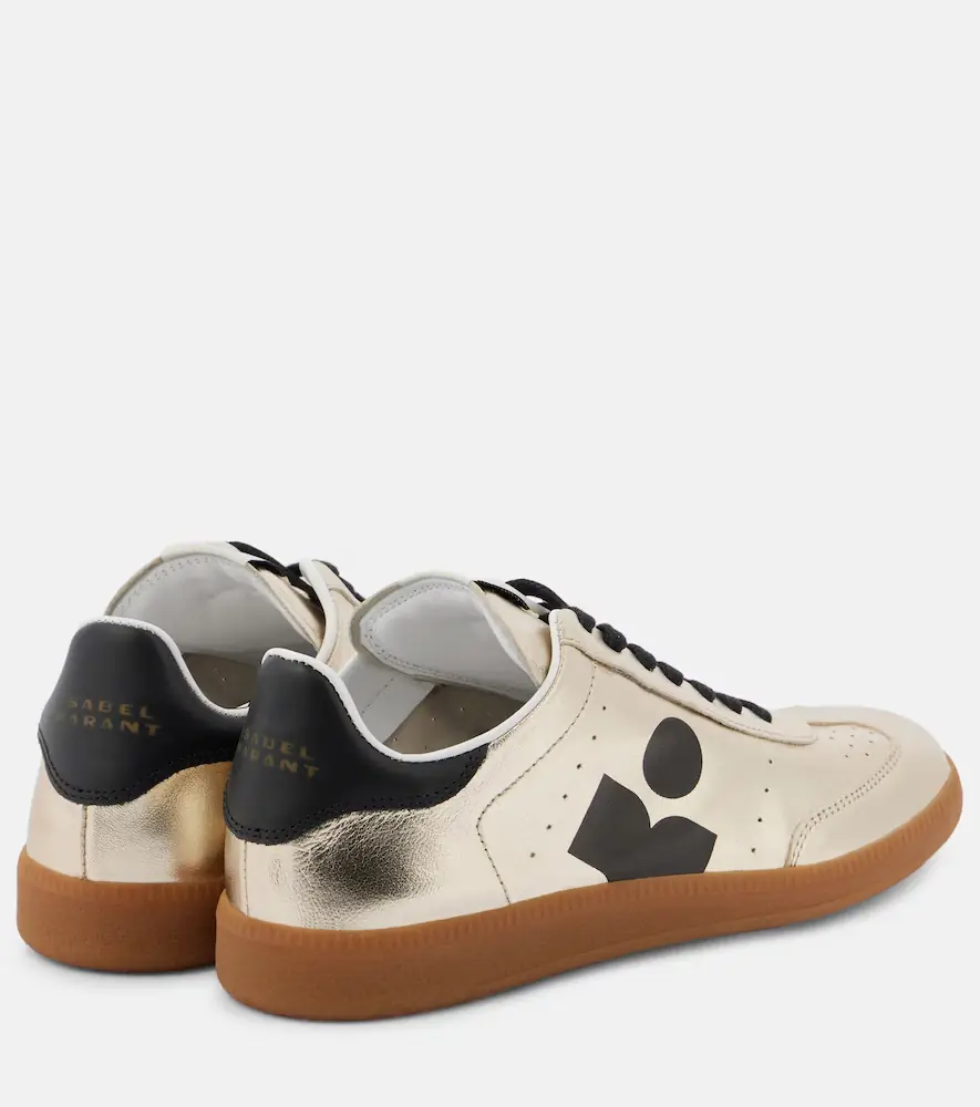 Isabel Marant Kaycee metallic-leather sneakers | Thumbnail 2