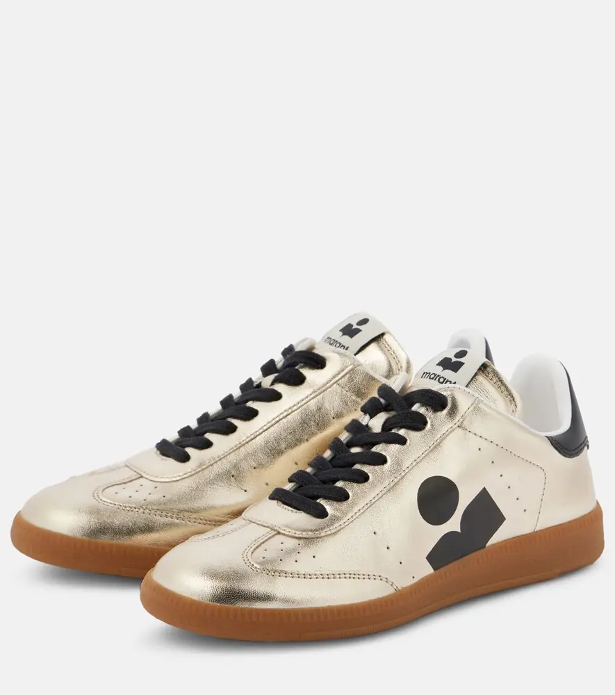 Isabel Marant Kaycee metallic-leather sneakers | Thumbnail 3